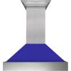 image30quot Ducted DuraSnow Stainless Steel Range Hood with Blue Matte Shell 8654BM30