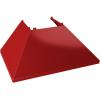 image30quot Ducted DuraSnow Stainless Steel Range Hood with Red Gloss Shell 8654RG30