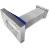 image42quot Ducted DuraSnow Stainless Steel Range Hood with Blue Matte Shell 8654BM42