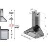 imageZ Line 59736 Z Line 900 CFM Wall Mount Range Hood 36quot Stainless Steel30 in