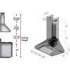 imageZ Line 59736 Z Line 900 CFM Wall Mount Range Hood 36quot Stainless Steel48 in
