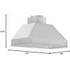 imageZ Line 69834 Stainless Steel Range Hood Insert 34Inch
