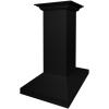 imageZLINE 30 Inches Wooden Island Mount Range Hood in Black Finish