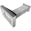 imageZLINE 30 in Ducted Satin Stainless Steel Wall Mount Range Hood with Black Matte Shell 8654BLM30