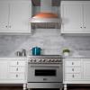 imageZLINE 30 in Ducted Satin Stainless Steel Wall Mount Range Hood with Copper Shell 8654C30