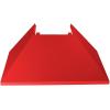 imageZLINE 30 in Ducted Satin Stainless Steel Wall Mount Range Hood with Red Matte Shell 8654RM30