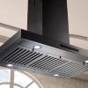 imageZLINE 30 in Island Mount Range Hood in Black Stainless Steel BSKE2iN30
