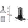 imageZLINE 30 in Island Mount Range Hood in Black Stainless Steel BSKE2iN30