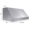 imageZLINE 30 in Satin Stainless Steel Convertible Vent Under Cabinet Range Hood 8685S30