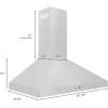 imageZLINE 30quot Convertible Vent Wall Mount Range Hood in Stainless Steel KE3030 in