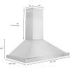 imageZLINE 30quot Convertible Vent Wall Mount Range Hood in Stainless Steel KE3036 in