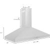 imageZLINE 30quot Convertible Vent Wall Mount Range Hood in Stainless Steel KE3042 in