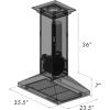 imageZLINE 36 in Designer Series OilRubbed Bronze Island Mount Range Hood 8KL3iB36
