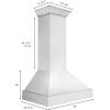 imageZLINE 36 in Satin Stainless Steel Wall Mount Range Hood 8654SN36