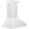 imageZLINE 36 in Wooden Wall Mount Range Hood in Smooth Bright White Finish KBWW3636 in