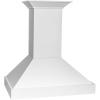 imageZLINE 36 in Wooden Wall Mount Range Hood in Smooth Bright White Finish KBWW3636 in