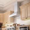 imageZLINE 36 in Wooden Wall Mount Range Hood in Smooth Bright White Finish KBWW3636 in