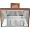 imageZLINE 36quot Designer Series Copper Finish Ducted Wall Range Hood 8632C36