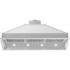imageZLINE 46quot Ducted Island Mount Range Hood Insert in Stainless Steel 824i4646 in