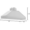 imageZLINE 46quot Ducted Wall Mount Range Hood Insert in Outdoor Approved Stainless Steel 69530446