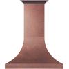 imageZLINE 48quot Designer Series HandHammered Copper Finish Ducted Wall Range Hood 8632H48