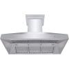 imageZLINE 48quot Professional Ducted Wall Mount Range Hood in Stainless Steel with Crown Molding 667CRN48