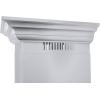 imageZLINE 48quot Professional Ducted Wall Mount Range Hood in Stainless Steel with Crown Molding 667CRN48
