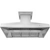 imageZLINE 60quot Ducted Vent Wall Mount Range Hood in Stainless Steel with Builtin CrownSound Bluetooth Speakers 667CRNBT60