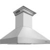 imageZLINE 60quot Ducted Vent Wall Mount Range Hood in Stainless Steel with Builtin CrownSound Bluetooth Speakers 667CRNBT60