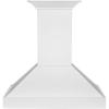 imageZLINE 36 in Wooden Wall Mount Range Hood in Smooth Bright White Finish KBWW3630 in  36 in  48 in