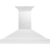 imageZLINE 48 in Wooden Wall Mount Range Hood in Smooth Bright White Finish KBWW48