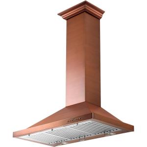 imageZ Line 8KBB36 760 CFM Wall Mount Range Hood with Black Finish 36quot48 in