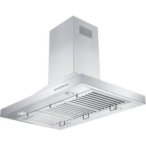 imageZ Line GL2iRD30 30quot 1200 CFM Remote Blower Island Mount Range Hood in Stainless Steel