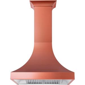imageZLINE 36quot Designer Series Copper Finish Ducted Wall Range Hood 8632C36