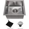 imageZLINE 15 in Boreal Undermount Single Bowl Satin Stainless Steel Bar Kitchen Sink SUS15S