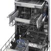 imageZLINE 18 in Tallac Series 3rd Rack Top Control Dishwasher with Satin Stainless Steel Panel and Stainless Steel Tub 51dBa DWVSN18