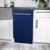 imageZLINE 18quot Tallac Series 3rd Rack Top Control Dishwasher in Blue Gloss with Stainless Steel Tub 51dBa DWVBG18