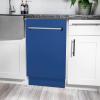 imageZLINE 18quot Tallac Series 3rd Rack Top Control Dishwasher in Blue Matte with Stainless Steel Tub 51dBa DWVBM18