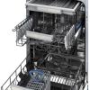 imageZLINE 18quot Tallac Series 3rd Rack Top Control Dishwasher in Blue Matte with Stainless Steel Tub 51dBa DWVBM18