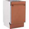 imageZLINE 18quot Tallac Series 3rd Rack Top Control Dishwasher in Copper with Stainless Steel Tub 51dBa DWVC18