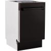 imageZLINE 18quot Tallac Series 3rd Rack Top Control Dishwasher in Oil Rubbed Bronze with Stainless Steel Tub 51dBa DWVORB18