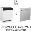 imageZLINE 18quot Tallac Series 3rd Rack Top Control Dishwasher in Red Matte with Stainless Steel Tub 51dBa DWVRM18