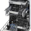 imageZLINE 18quot Tallac Series 3rd Rack Top Control Dishwasher in White Matte with Stainless Steel Tub 51dBa DWVWM18