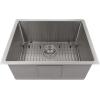 imageZLINE 23 in Meribel Undermount Single Bowl Stainless Steel Kitchen Sink with Bottom Grid SRS23