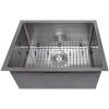 imageZLINE 23 in Meribel Undermount Single Bowl Stainless Steel Kitchen Sink with Bottom Grid SRS23