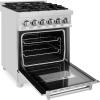 imageZLINE 24 in 28 cu ft Legacy Dual Fuel Range with 4 Burner Gas Cooktop and Electric Convection Oven in Stainless Steel RA24