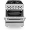 imageZLINE 24 in 28 cu ft Legacy Dual Fuel Range with 4 Burner Gas Cooktop and Electric Convection Oven in Stainless Steel RA24