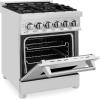 imageZLINE 24 in 28 cu ft Legacy Dual Fuel Range with 4 Burner Gas Cooktop and Electric Convection Oven in Stainless Steel RA24