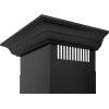 imageZLINE 24 in Convertible Vent Wall Mount Range Hood in Black Stainless Steel with Crown Molding BSKBNCRN24