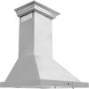 imageZLINE 24 in Convertible Vent Wall Mount Range Hood in Stainless Steel with Crown Molding KBCRN24
